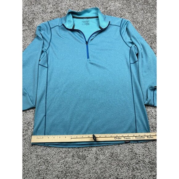 Patagonia Capilene Midweight 1/4 Zip Baselayer Men’s Large Blue Polartec - Picture 6 of 11